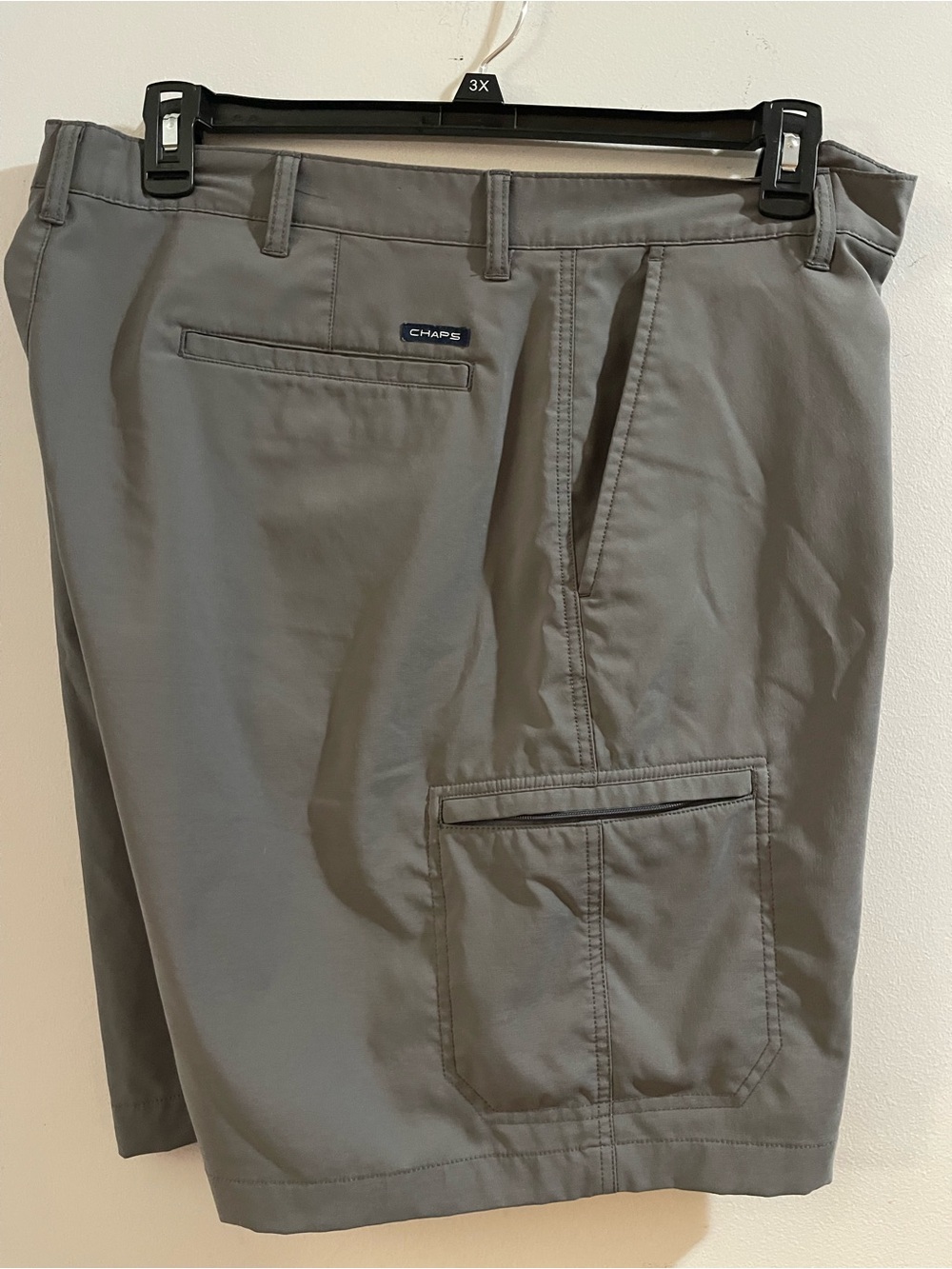 Chaps Men's Gray Golf  Cargo Shorts 42